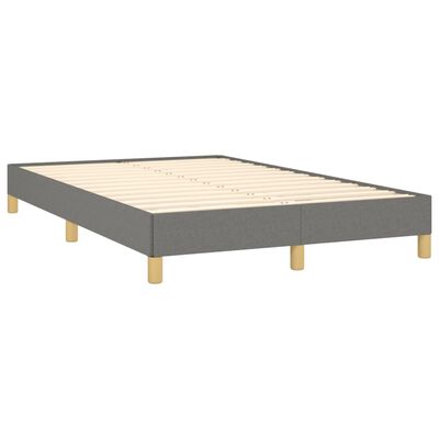 vidaXL Cadre de lit sans matelas gris foncé 120x200 cm tissu