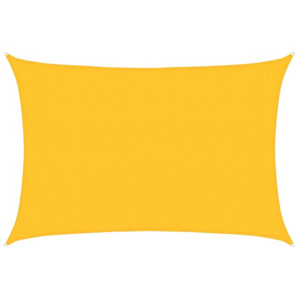 vidaXL Voile d'ombrage 160 g/m² Jaune 3x4,5 m PEHD