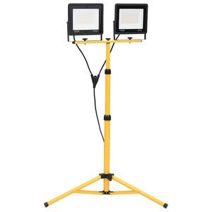 vidaXL Projecteur &agrave; LED avec tr&eacute;pied 2x100 W Blanc froid