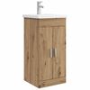 vidaXL Meuble de salle de bain avec &eacute;vier Ch&ecirc;ne artisanal