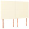 vidaXL Cadre de lit sans matelas cr&egrave;me 140x200 cm similicuir