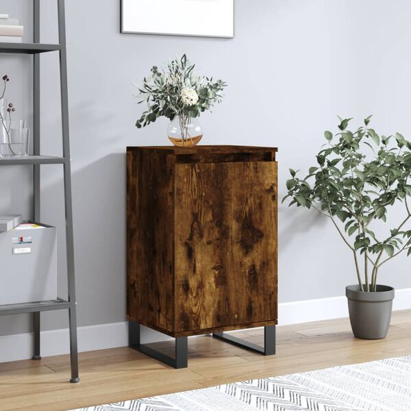 vidaXL Buffet ch&ecirc;ne fum&eacute; 40x35x70 cm bois d'ing&eacute;nierie