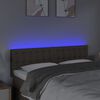vidaXL T&ecirc;te de lit &agrave; LED Taupe 144x5x78/88 cm Tissu