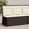 vidaXL Banc de jardin Marron polyrotin