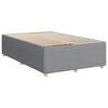 vidaXL Sommier &agrave; lattes de lit avec matelas Gris clair 120x200cm Tissu
