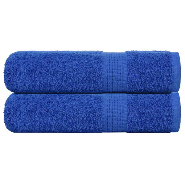 vidaXL Serviettes de bain FROGN 2 pcs bleu 100x150 cm 360 g/m²