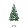 vidaXL Sapin de No&euml;l artificiel avec 300 LED Vert 180 cm PVC et Acier