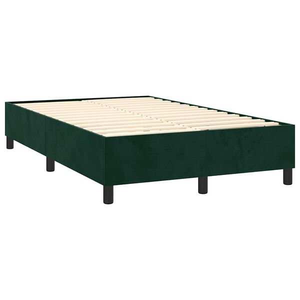 vidaXL Cadre de lit vert fonc&eacute; 120x200 cm velours