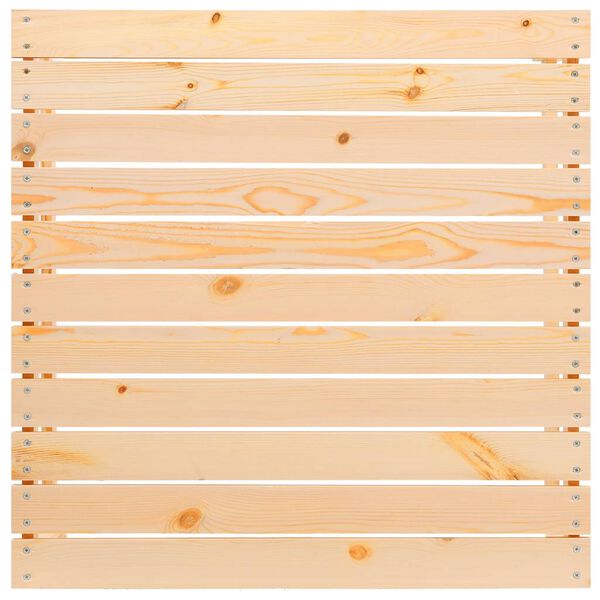 vidaXL Repose-pied de jardin avec coussin Pin massif