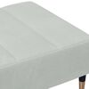 vidaXL Repose-pied gris clair 77x55x31 cm velours