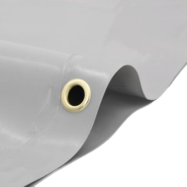 vidaXL B&acirc;che gris &Oslash; 3 m 650 g/m&sup2;
