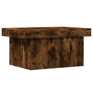 vidaXL Table basse ch&ecirc;ne fum&eacute; 80x55x40 cm bois d'ing&eacute;nierie