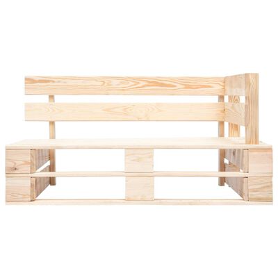 vidaXL Canapé d'angle palette de jardin bois de pin imprégné