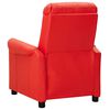 vidaXL Fauteuil Rouge Similicuir