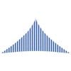 vidaXL Voile d'ombre 4,5 x 4,5 x 4,5 m HDPE Triangulaire Bleu et Blanc