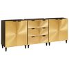 vidaXL Ensemble de buffet 3 pc 180 x 33 x 75 cm Bois de mangue massif