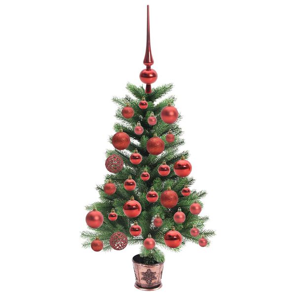 vidaXL Sapin de Noël avec 150 LED avec support Vert 65 cm PE