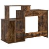 vidaXL Bureau Ch&ecirc;ne fum&eacute; 120,5 x 44 x 88,5 cm Bois d'ing&eacute;nierie