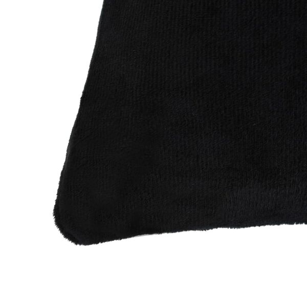 vidaXL Coussins lot de 2 Tissu 40x60 cm Noir
