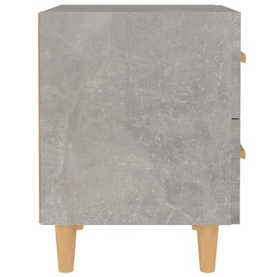 vidaXL Table de chevet Gris béton 40x35x47,5 cm