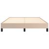 vidaXL Cadre de lit sans matelas cappuccino 140x190 cm similicuir