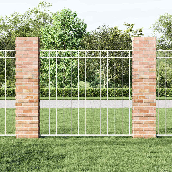 vidaXL &Eacute;l&eacute;ment de cl&ocirc;ture Assen Blanc 170 x 120 cm Acier