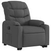 vidaXL Fauteuil inclinable Gris fonc&eacute; Tissu