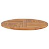 vidaXL Dessus de table Bois de teck solide Rond 2,5 cm 90 cm