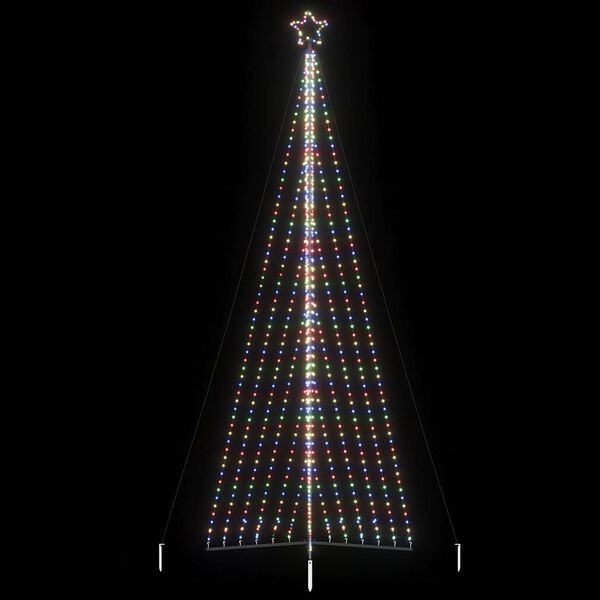 vidaXL Sapin de No&euml;l &agrave; LED 789 LED color&eacute;es 476 cm