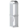 vidaXL Porte-b&ucirc;ches argent&eacute; 40x45x170 cm acier galvanis&eacute;