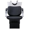 vidaXL Unit&eacute; de rin&ccedil;age de shampoing avec chaise de salon Similicuir