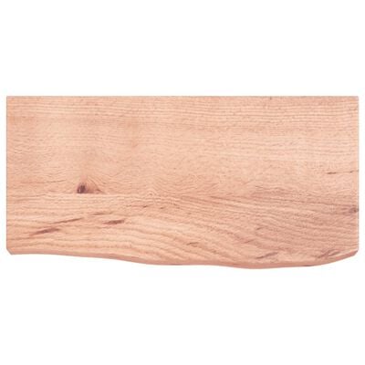 vidaXL Comptoir de salle de bain marron 60x30x(2-6) cm bois traité