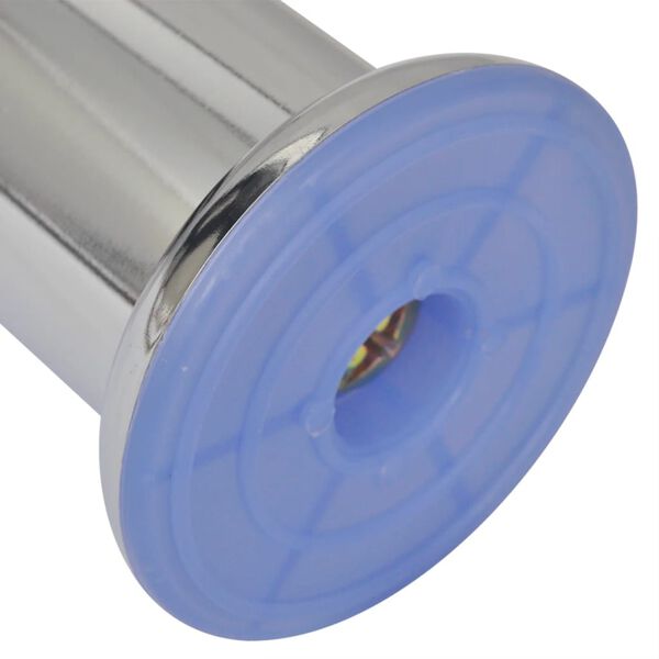 vidaXL Pieds ronds de canap&eacute; 8 pcs Chrome 60 mm