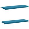 vidaXL Coussins de Banc SOEST 2 pc 100 % polyester Bleu clair