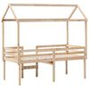 vidaXL Lit haut sans matelas 90x190 cm bois de pin massif