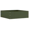 vidaXL Bordure de Pelouse Vert olive 40 x 40 x 13 cm Acier