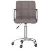 vidaXL Chaise pivotante de bureau Taupe Tissu