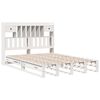 vidaXL Lit biblioth&egrave;que sans matelas blanc 140x190 cm bois pin massif