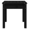 vidaXL Banc de jardin noir 50x44x45 cm bois massif de pin