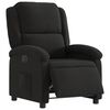 vidaXL Fauteuil inclinable &eacute;lectrique Noir Tissu