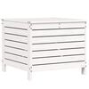 vidaXL Salon de jardin 5 pcs blanc bois massif de pin