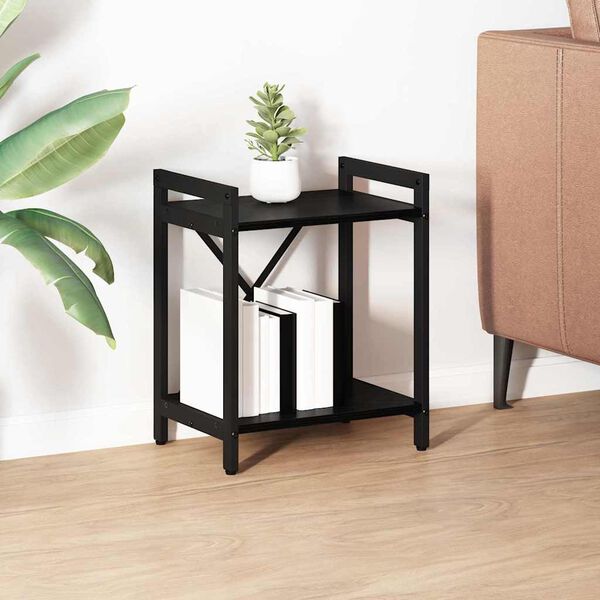 vidaXL &Eacute;tag&egrave;re Ch&ecirc;ne noir 40 x 30 x 50 cm Bois d'ing&eacute;nierie