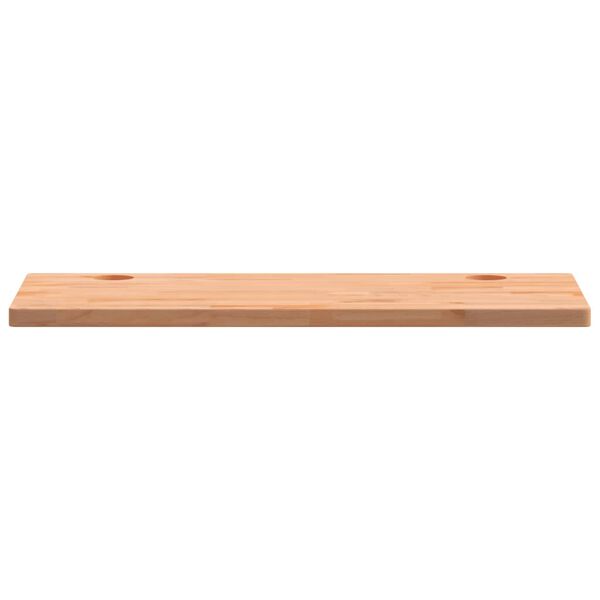 vidaXL Dessus de bureau 110x55x2,5 cm bois massif de hêtre