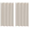 vidaXL Rideau en Voile 2 pc Couleur sable 175 x 140 cm Polyester