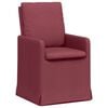 vidaXL Chaises de salle &agrave; manger 2 pc tissu Bordeaux 57 x 67 x 98 cm
