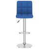 vidaXL Tabourets de bar lot de 2 bleu tissu