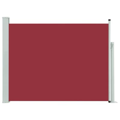vidaXL Auvent latéral rétractable de patio 140x500 cm Rouge