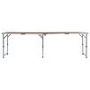 vidaXL Table pliable de camping Aluminium 240x60 cm