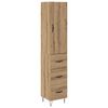 vidaXL Haut Armoire Ch&ecirc;ne artisanal 34,5 x 34 x 90 cm
