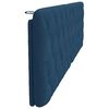 vidaXL Coussin de t&ecirc;te de lit bleu 200 cm tissu